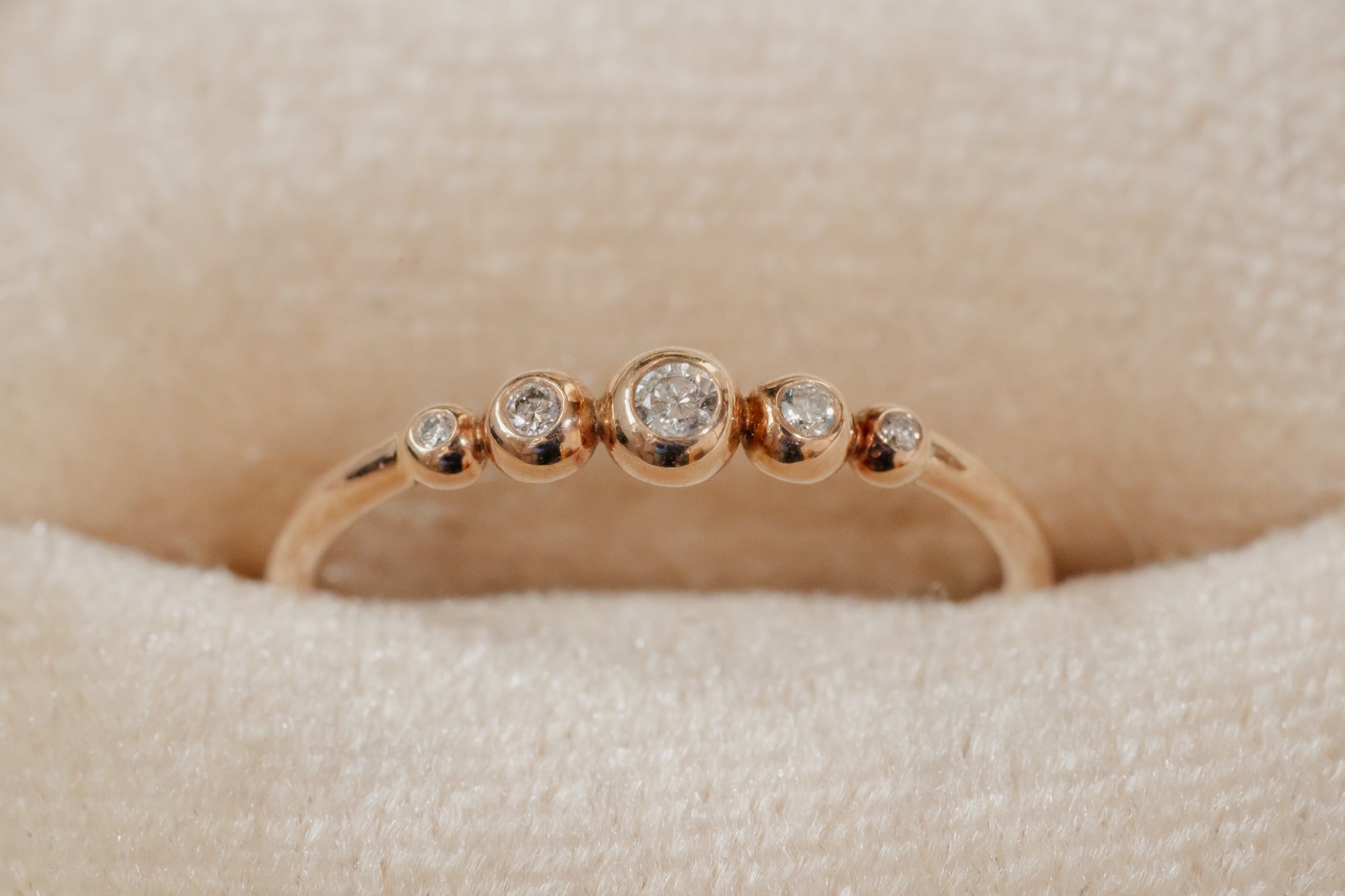 AMELIA RING 14 K ROSÉGOLD