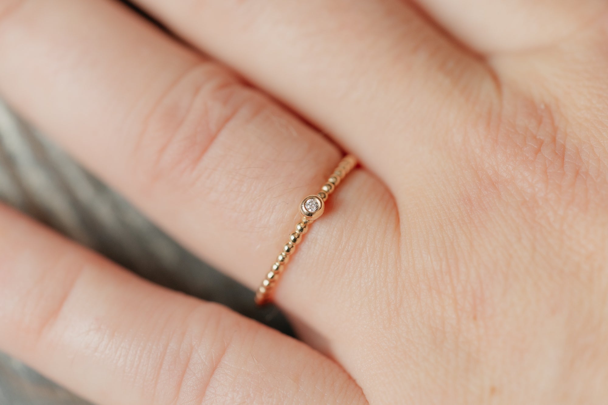 LILY RING 14 K ROSÉGOLD