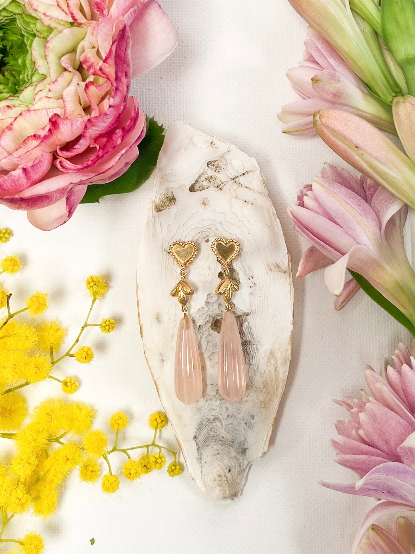 FROZEN FLOWER COLLECTION HERZ OHRRINGE