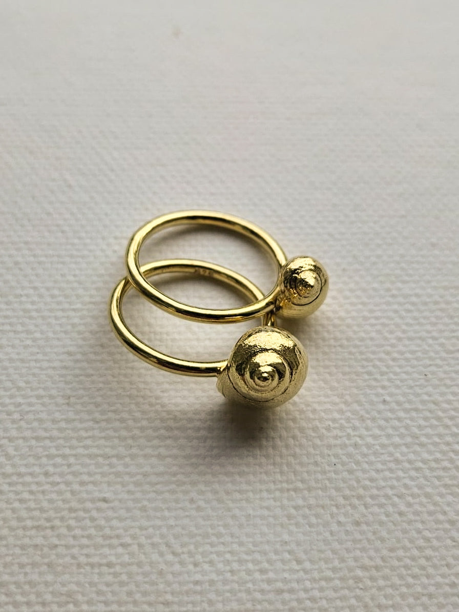 Lumina Piccola – Schneckenring Gold