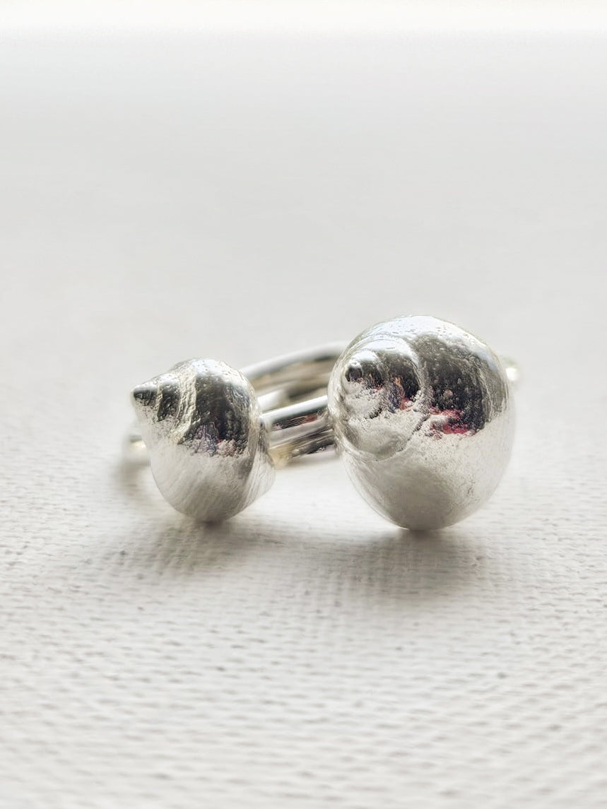 Lumina Piccola – Schneckenring aus Silber