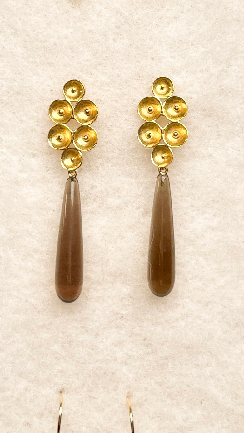 ALTEA OHRRINGE RAUCHQUARZ