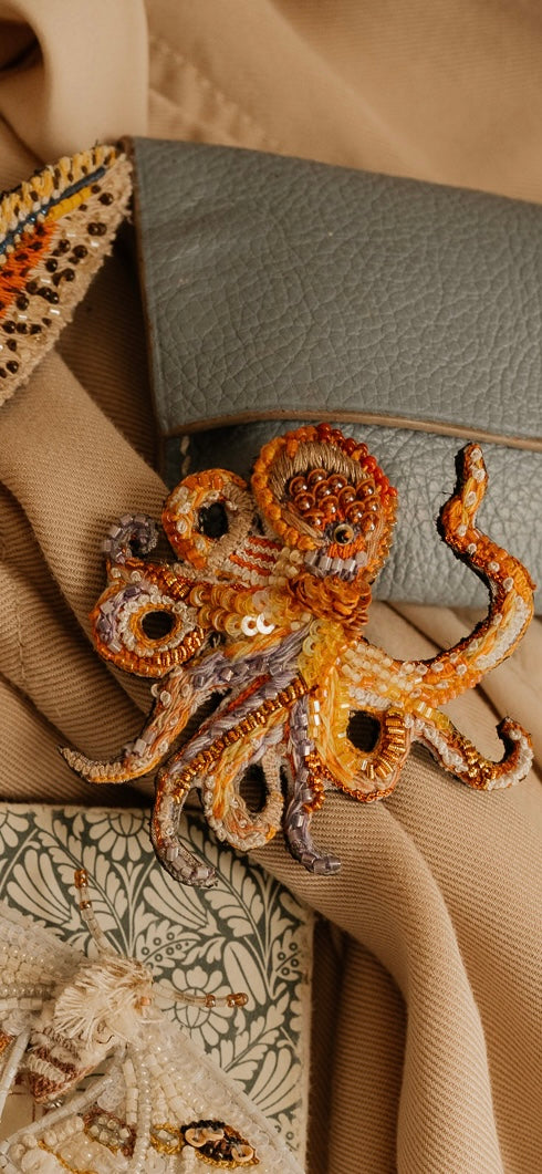 BROSCHE OKTOPUS