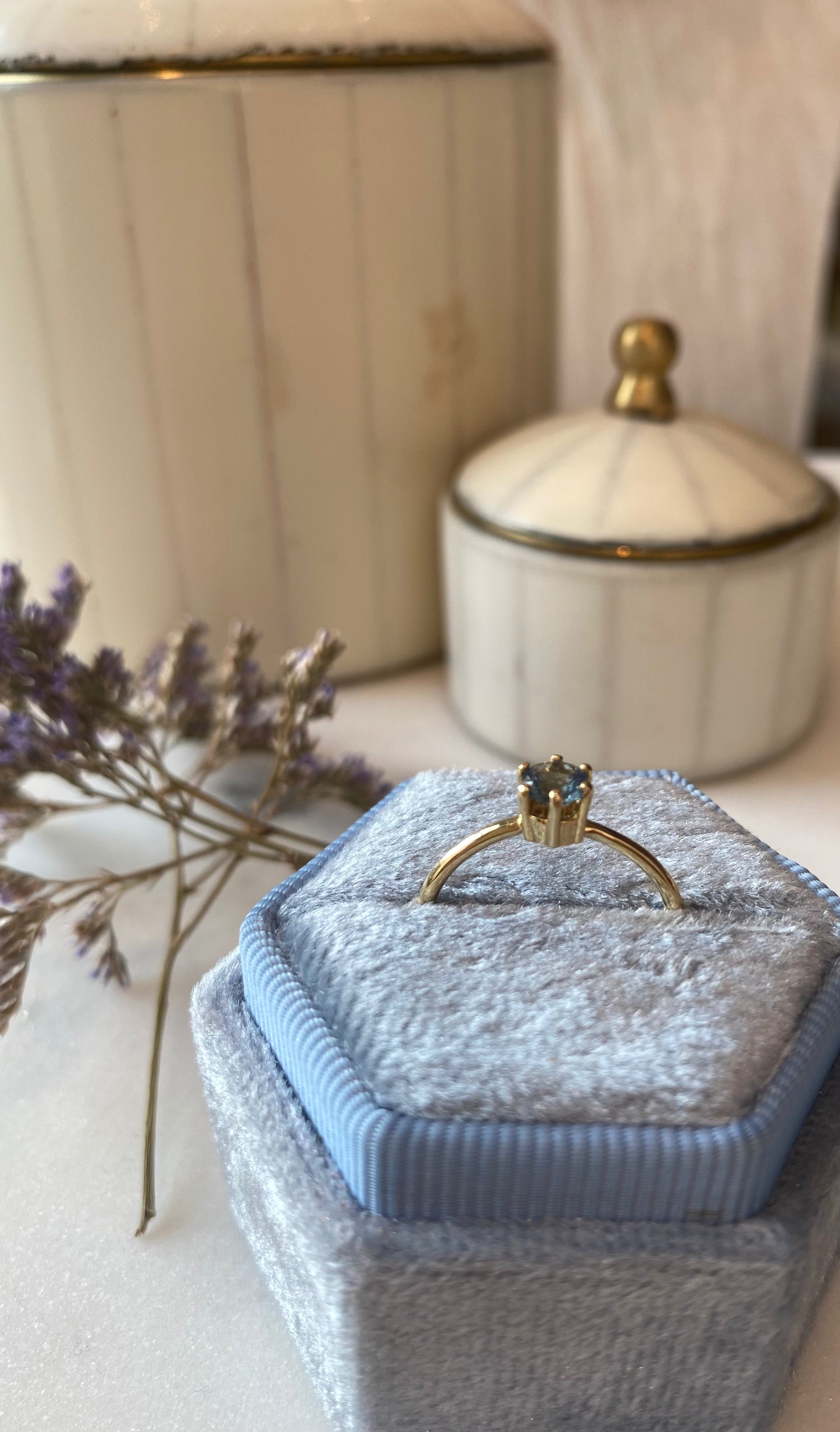 GRACE AQUAMARIN VERLOBUNGSRING