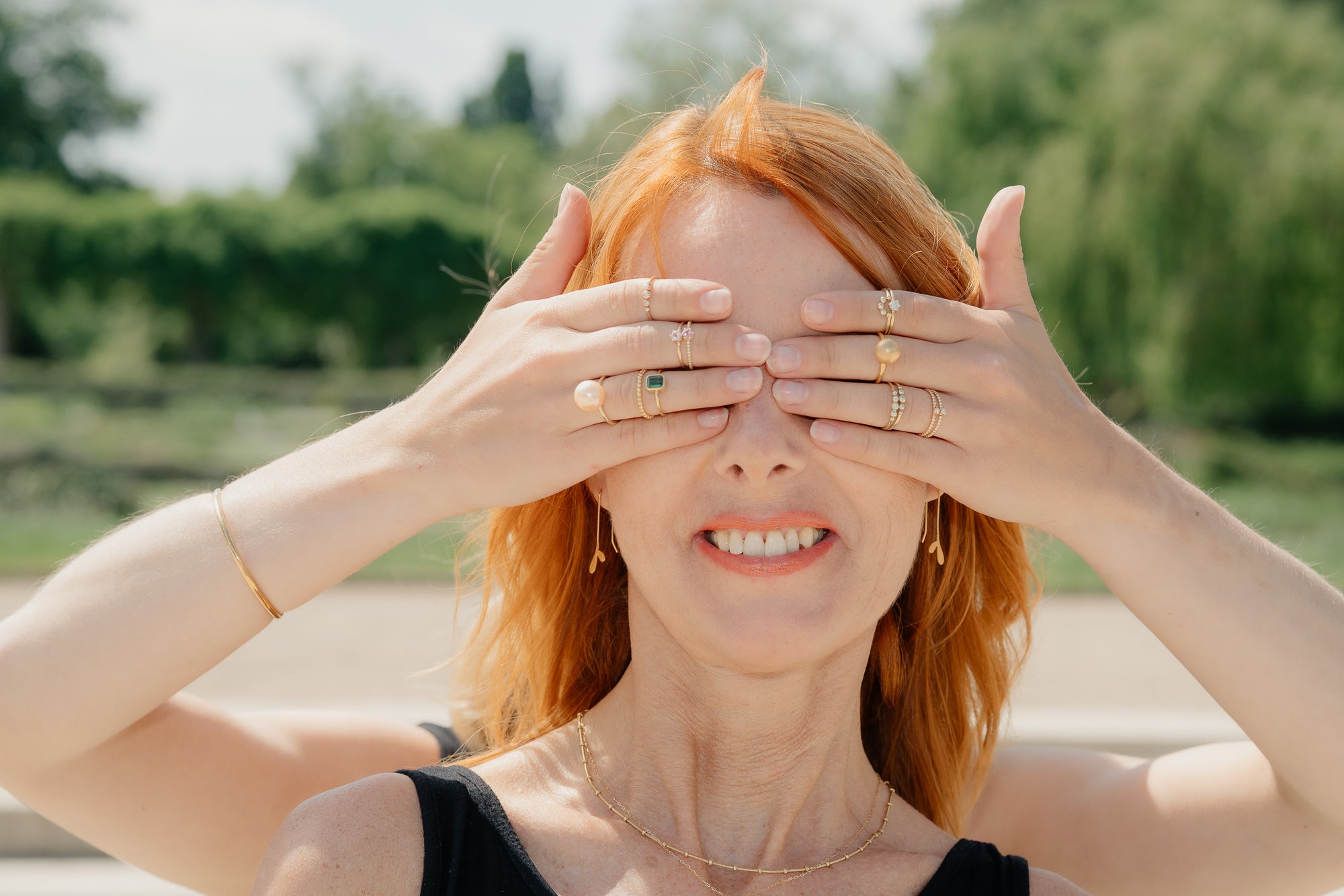 AMELIA RING 14 K ROSÉGOLD