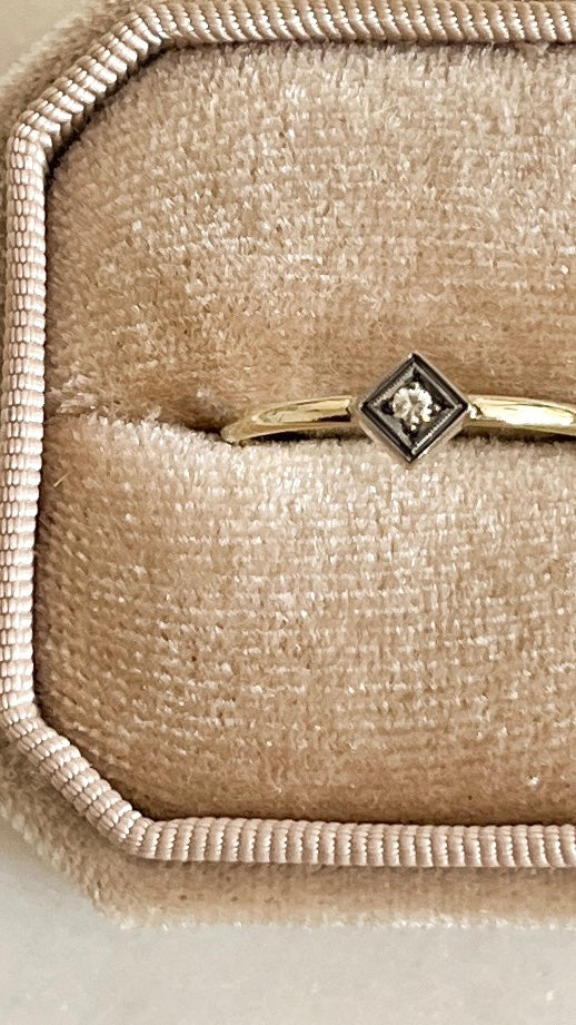 Eve Black & White Diamant Ring