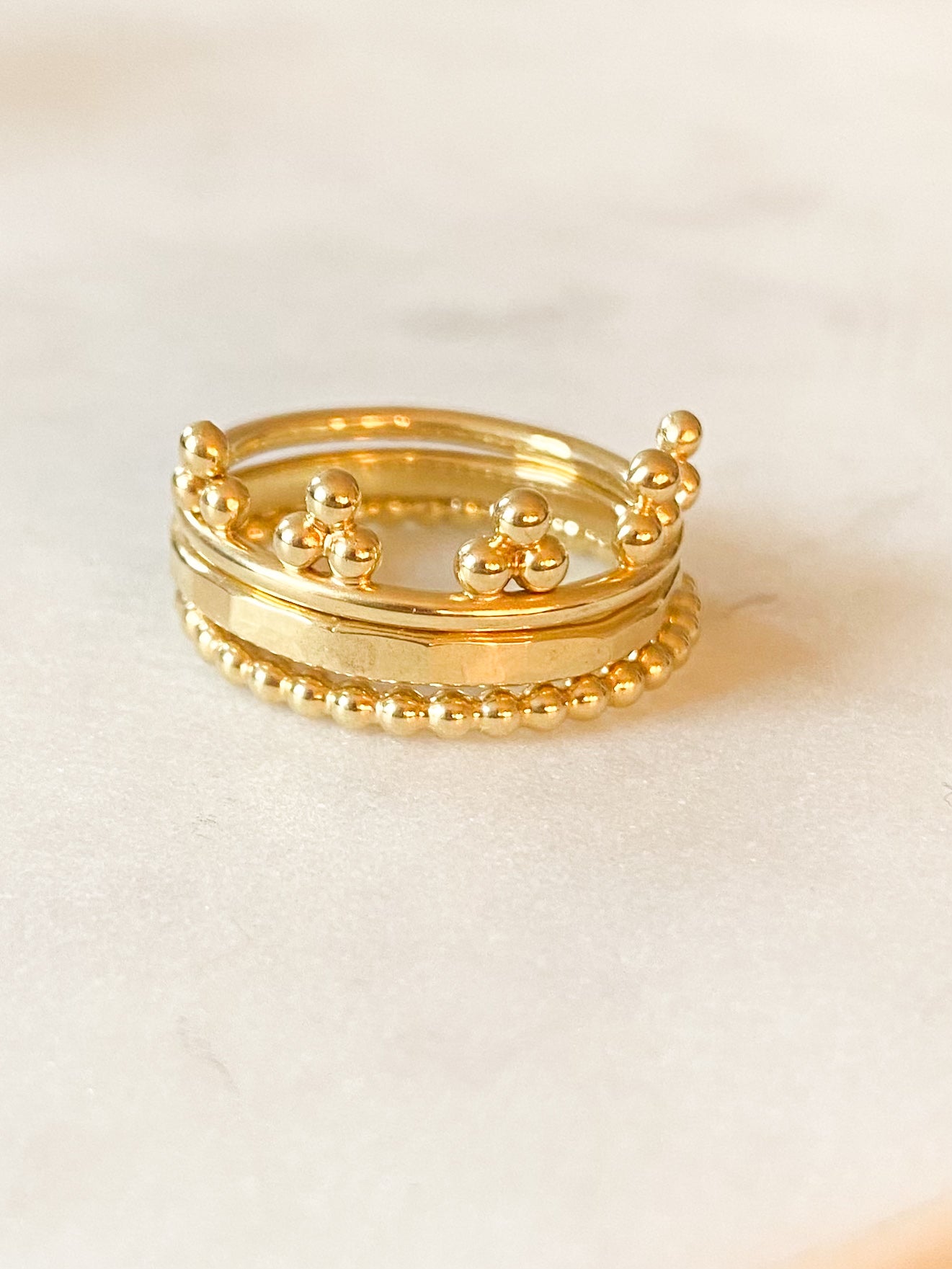 EBBA CROWN RING SET