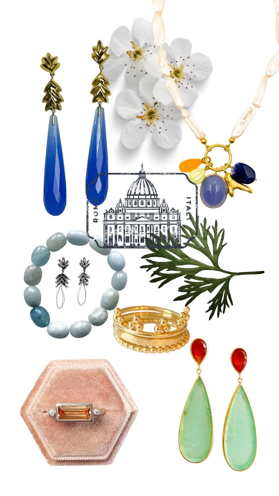 LAVENDA OHRRINGE BLAUACHAT